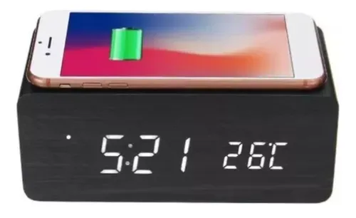 Despertador y cargador inalambrico